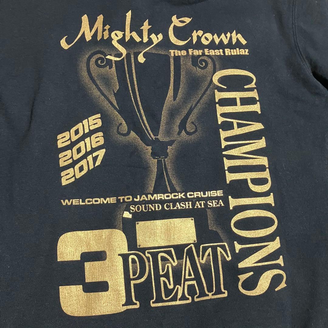 MIGHTY CROWN「3 PEAT CHAMPIONS」フーディー 黒XL