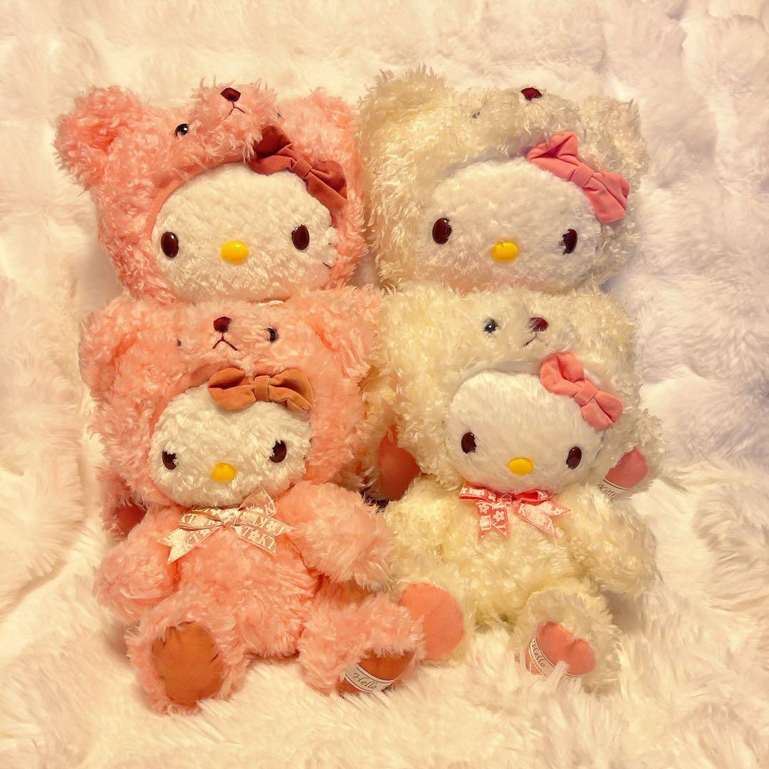 希少レア　ハローキティ　テディベア　キティベア　平成レトロ　大小4点セット