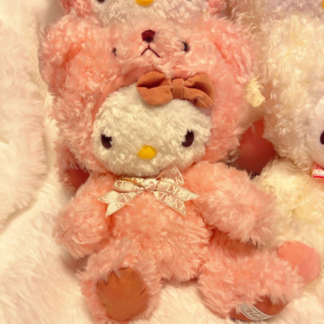 希少レア　ハローキティ　テディベア　キティベア　平成レトロ　大小4点セット