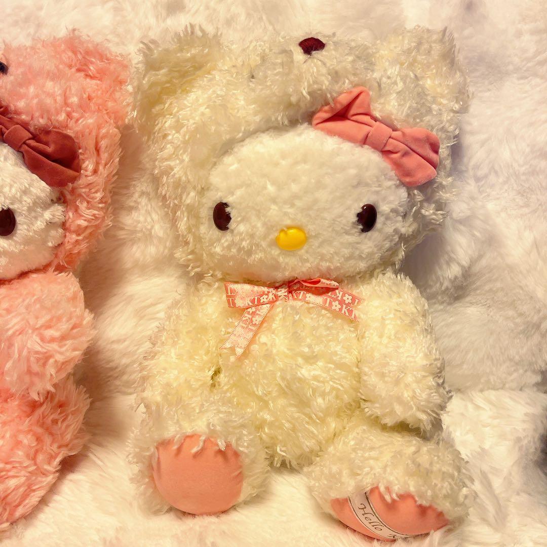 希少レア　ハローキティ　テディベア　キティベア　平成レトロ　大小4点セット