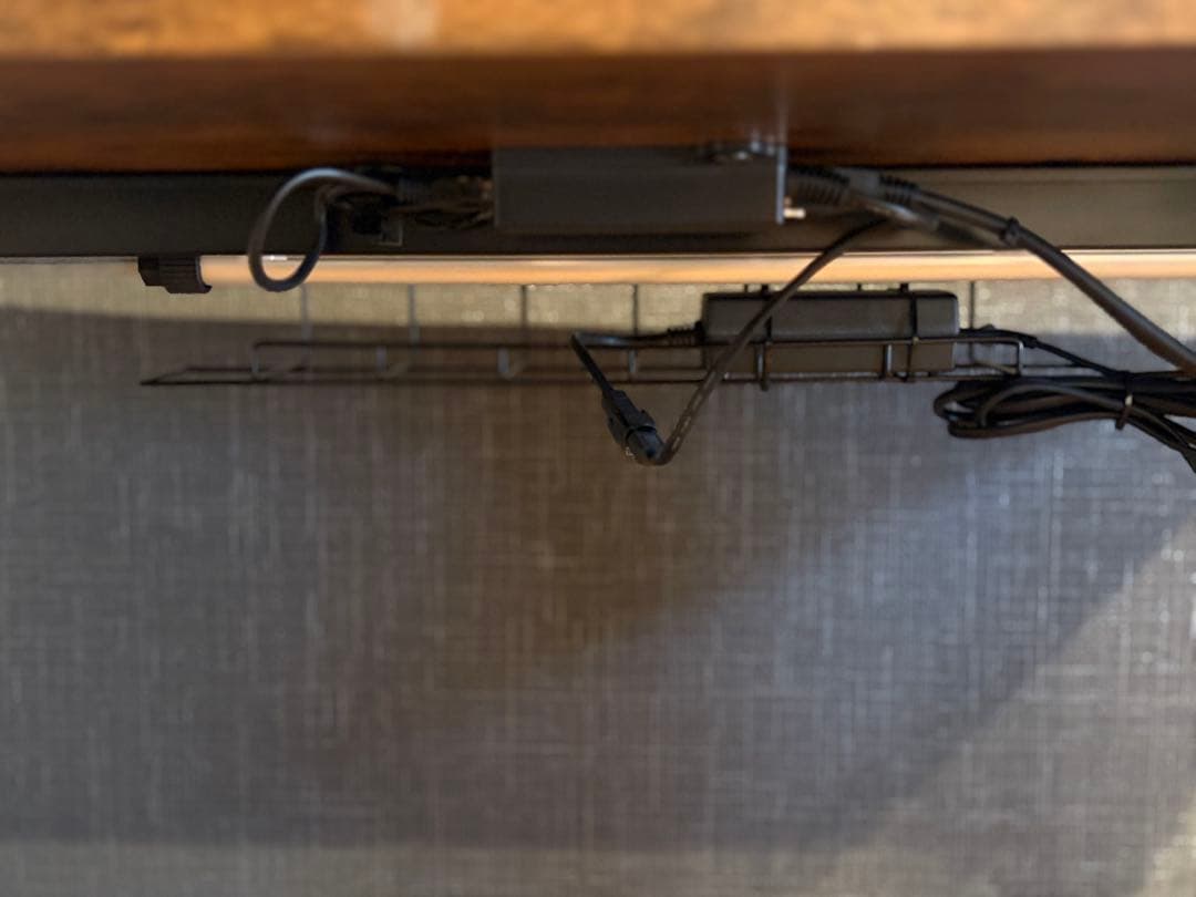 パソコンデスク自動昇降式＆チェア　美品