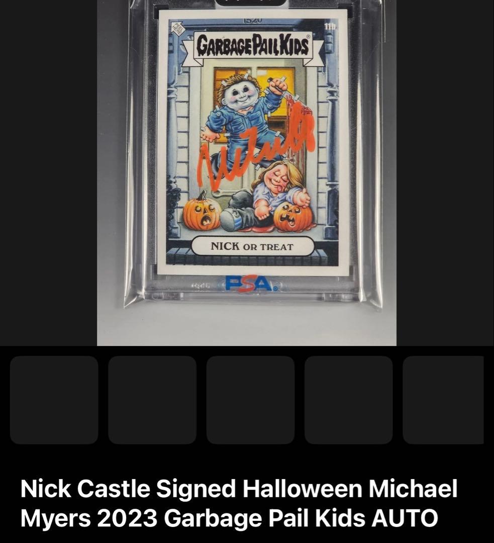 Nick Castle サインカード　ニックキャッスル　マイケルマイヤーズ