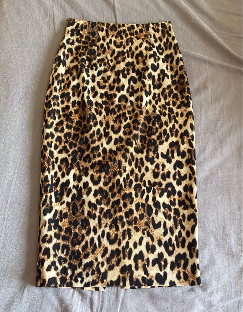 ドゥーズィエムクラス o biani レオパード柄スカート