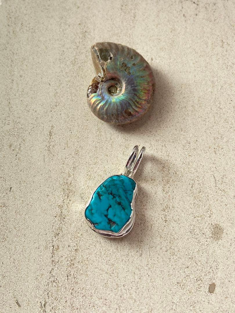 ターコイズ　ペンダントトップ　シルバー