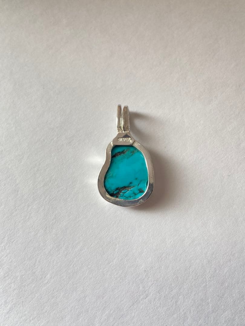 ターコイズ　ペンダントトップ　シルバー
