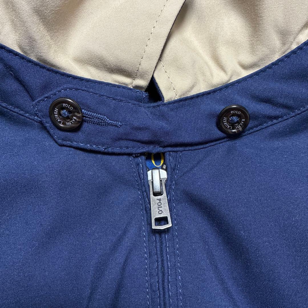 美品 現行タグ ポロラルフローレン スイングトップ ネイビー ポニー刺繍ロゴ
