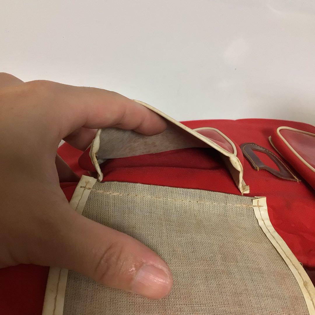 ジャイアントロボ　小学館　光プロ　赤いナイロンナップザック 女の子とロボット