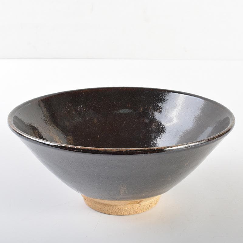 茶道具　人間国宝　加藤土師萌　黒唐津　茶碗　共布共箱　D　R6899