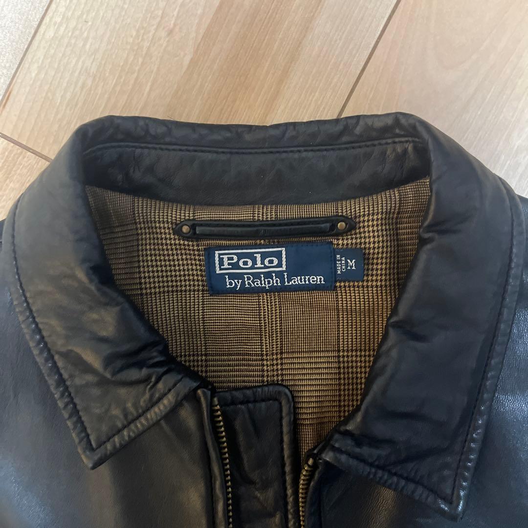 【Ralph Lauren】美品 LAMBSKIN LEATHER JACKET