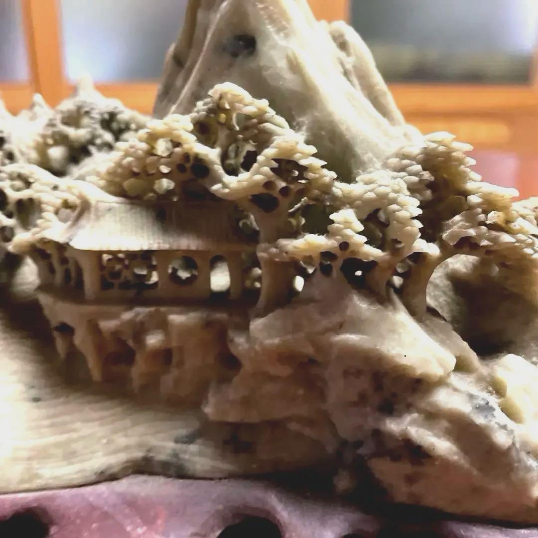 アンティーク　天然大理石　置物　台湾お土産