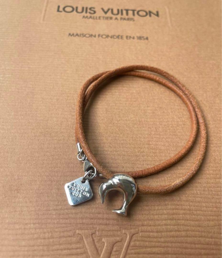 ルイヴィトン ペンダント ブレスレット レザー チョーカー ネックレス　正規品
