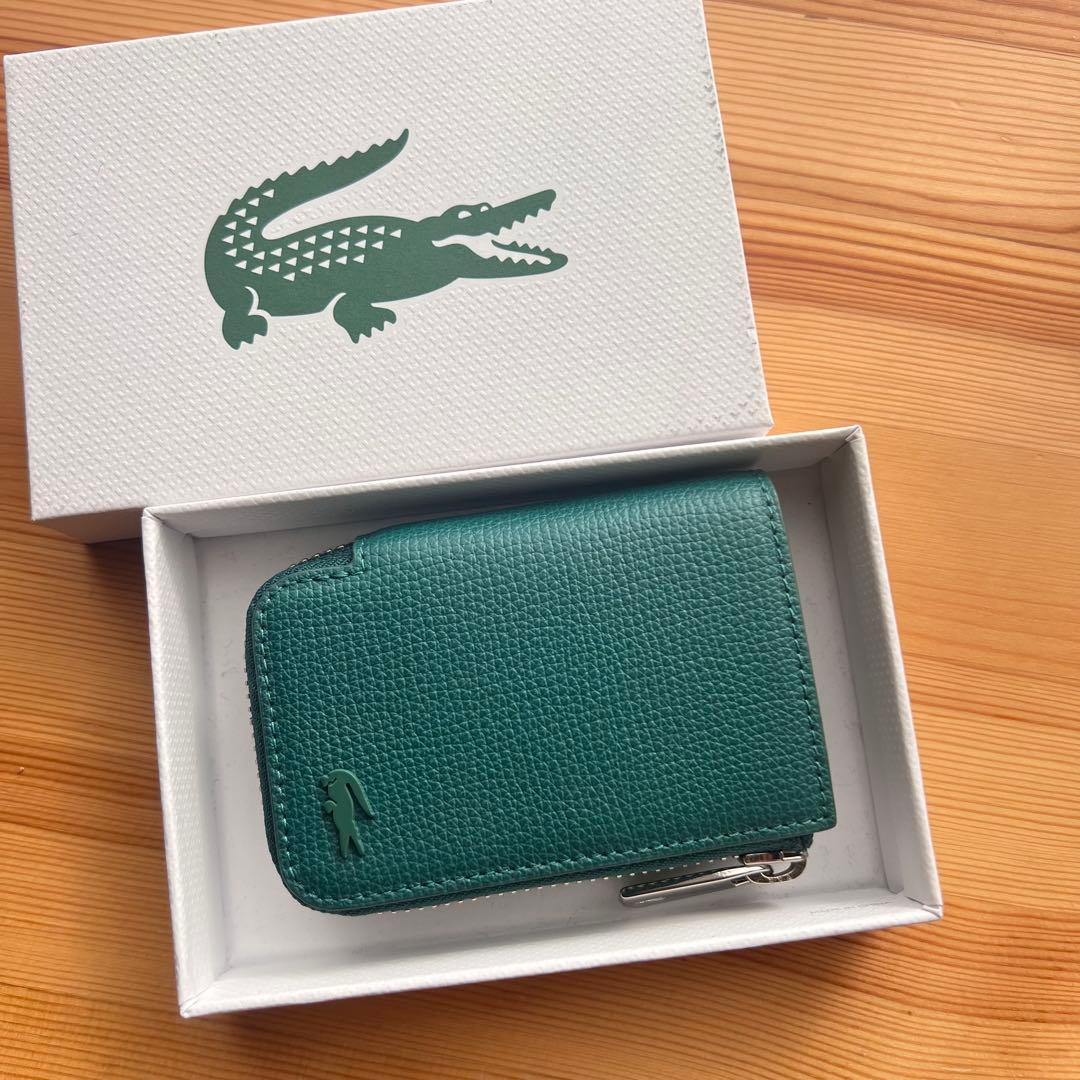 美品 LACOSTE デイリークロコ Lファスナースマートキーケース