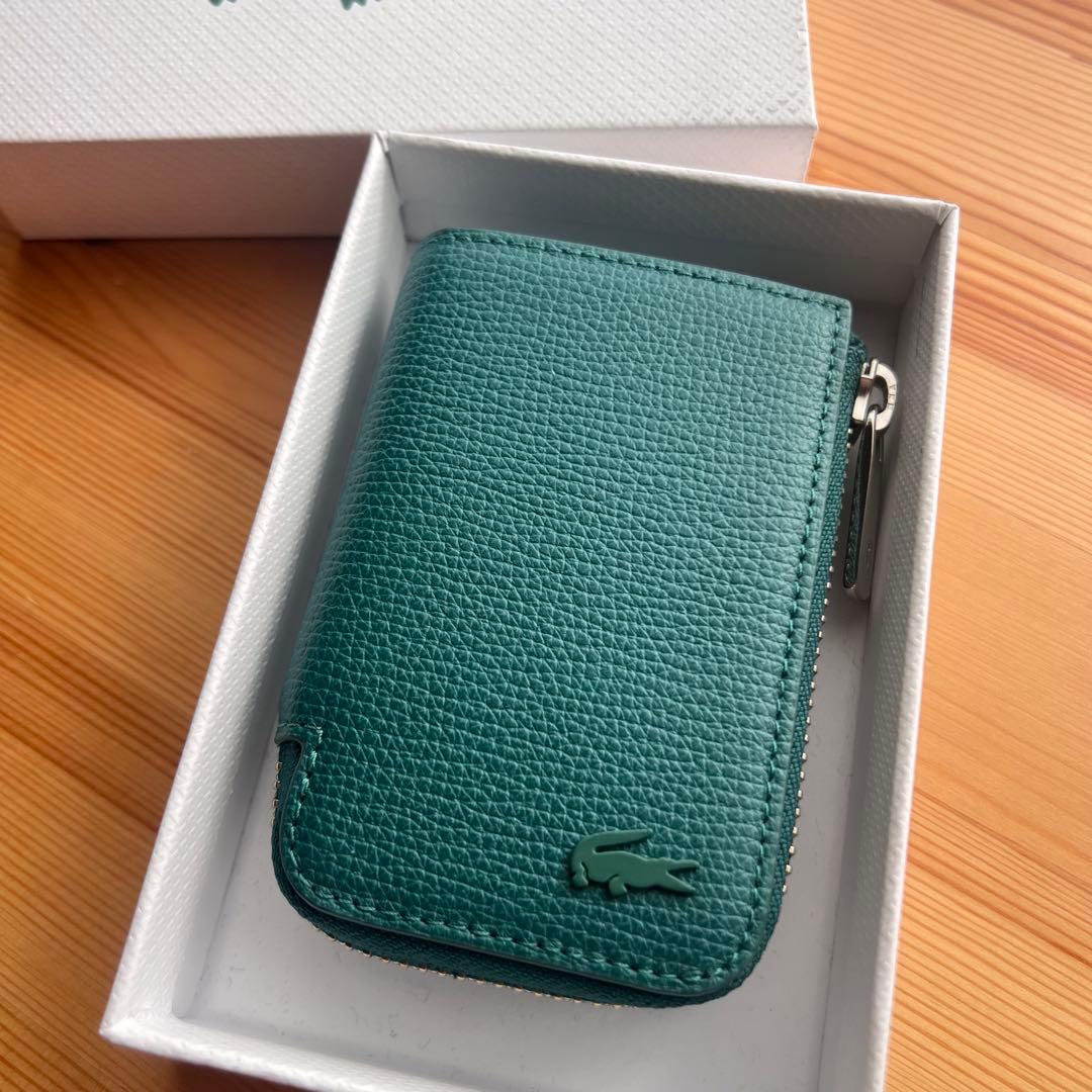 美品 LACOSTE デイリークロコ Lファスナースマートキーケース