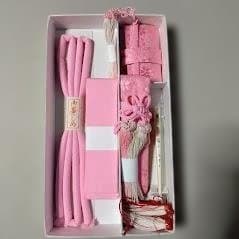 タツエもん様　筥迫セット　赤（紗綾型　ハコセコセットピンク　計10点まとめ