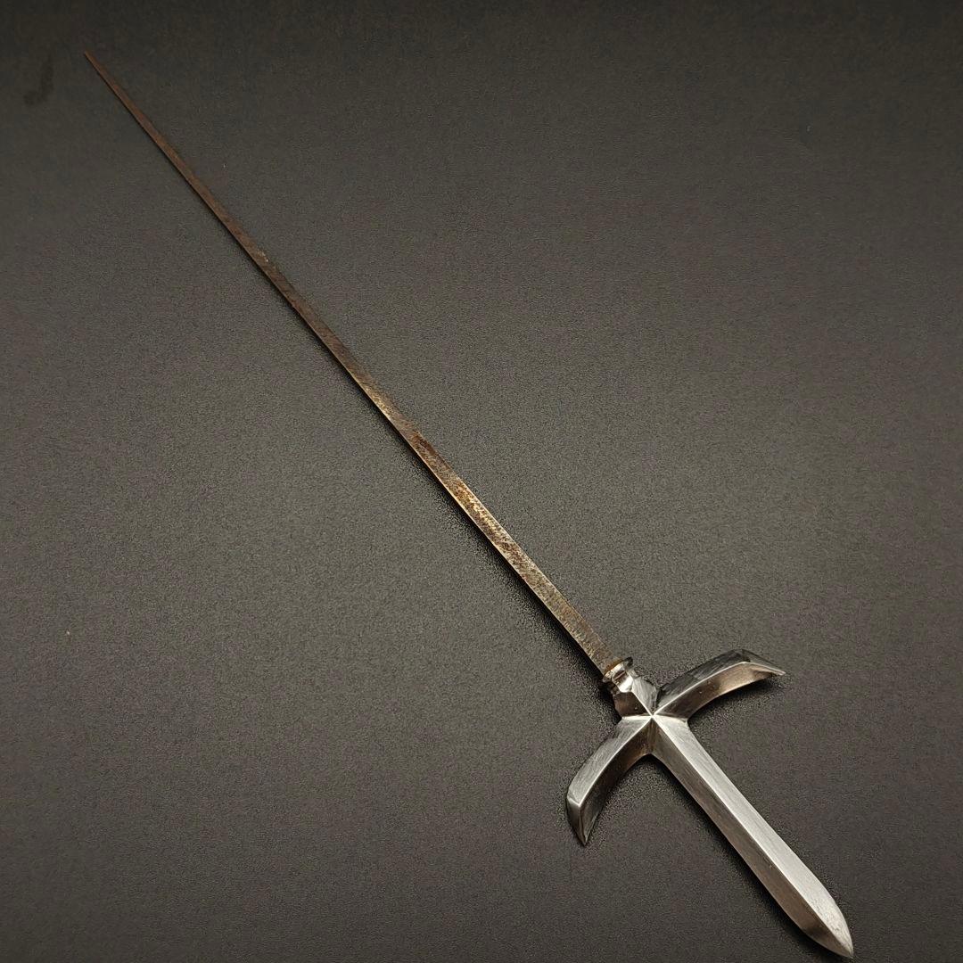 武道具　矢じり　十文字槍　鏃　古式　弓道具　鉄製　職人作　美術品