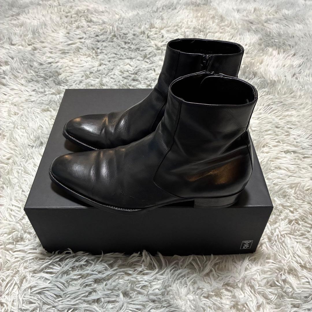 【良品】SAINT LAURENT PARIS 本革 サイドジップ 41