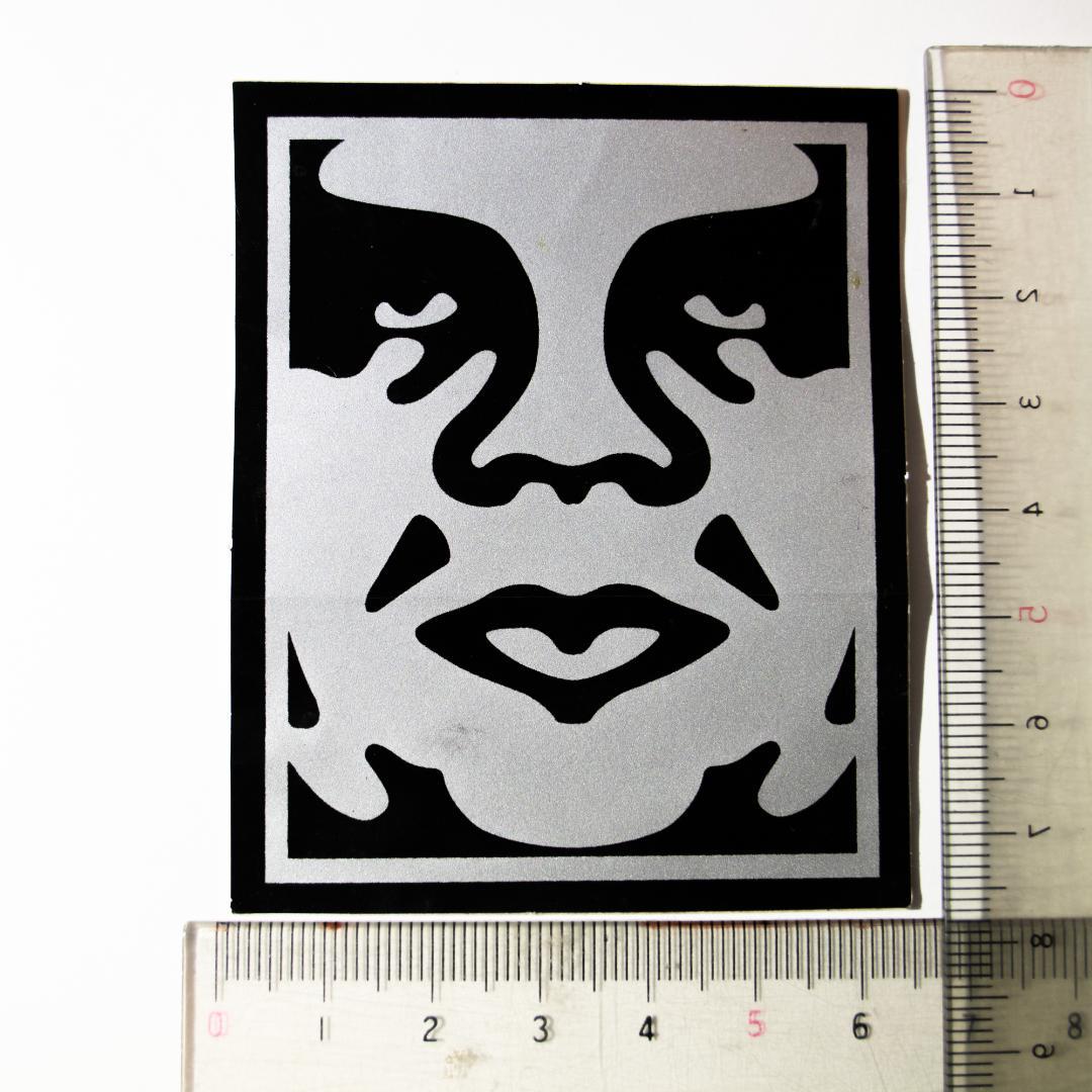 非売品 Obey / Giant ステッカー シルバー Shepard