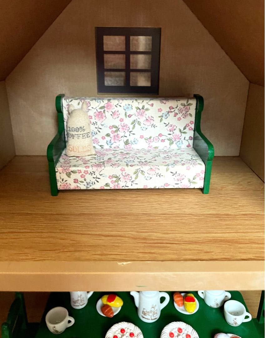 「シルバニアファミリー」初代 初期 赤い屋根のお家&小物セット　計32点