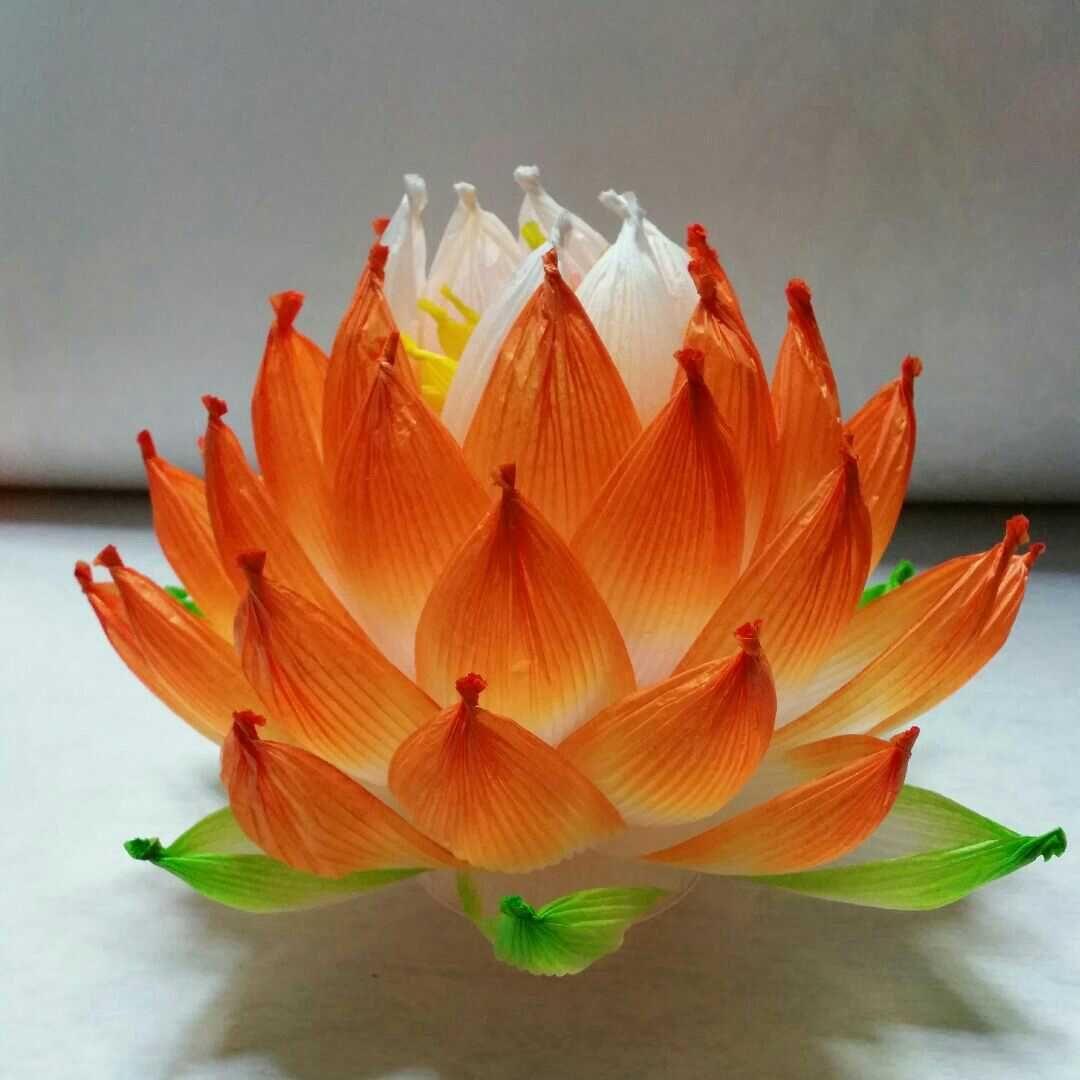 蓮の花の紙89 8色　24個　蓮の紙　韓紙　ハスの花　韓国