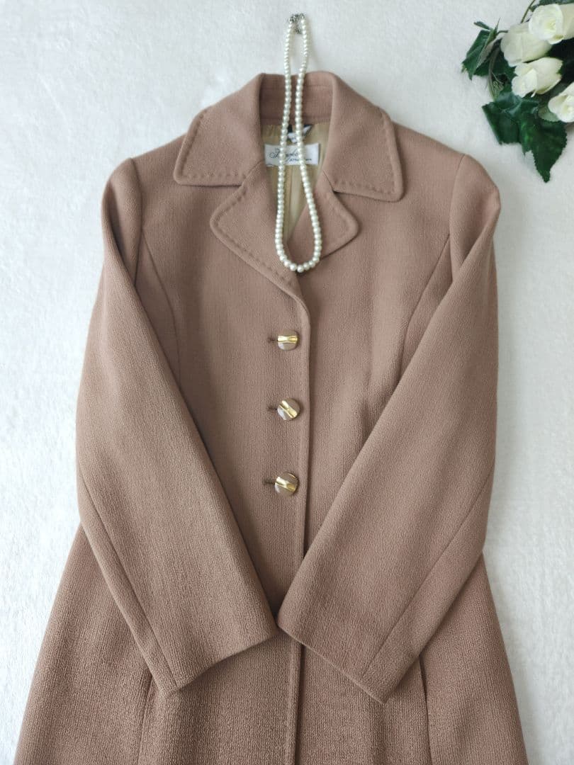 MaxMara Pianoforte *若干訳有り 美品チェスターコートベージュ