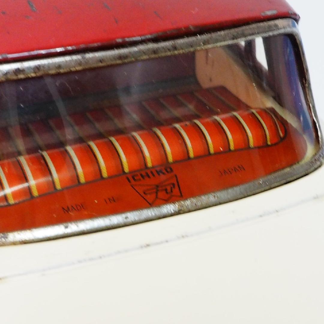 イチコー【日野コンテッサ 赤/白】フリクション当時物ブリキ製ミニカー自動車 箱無