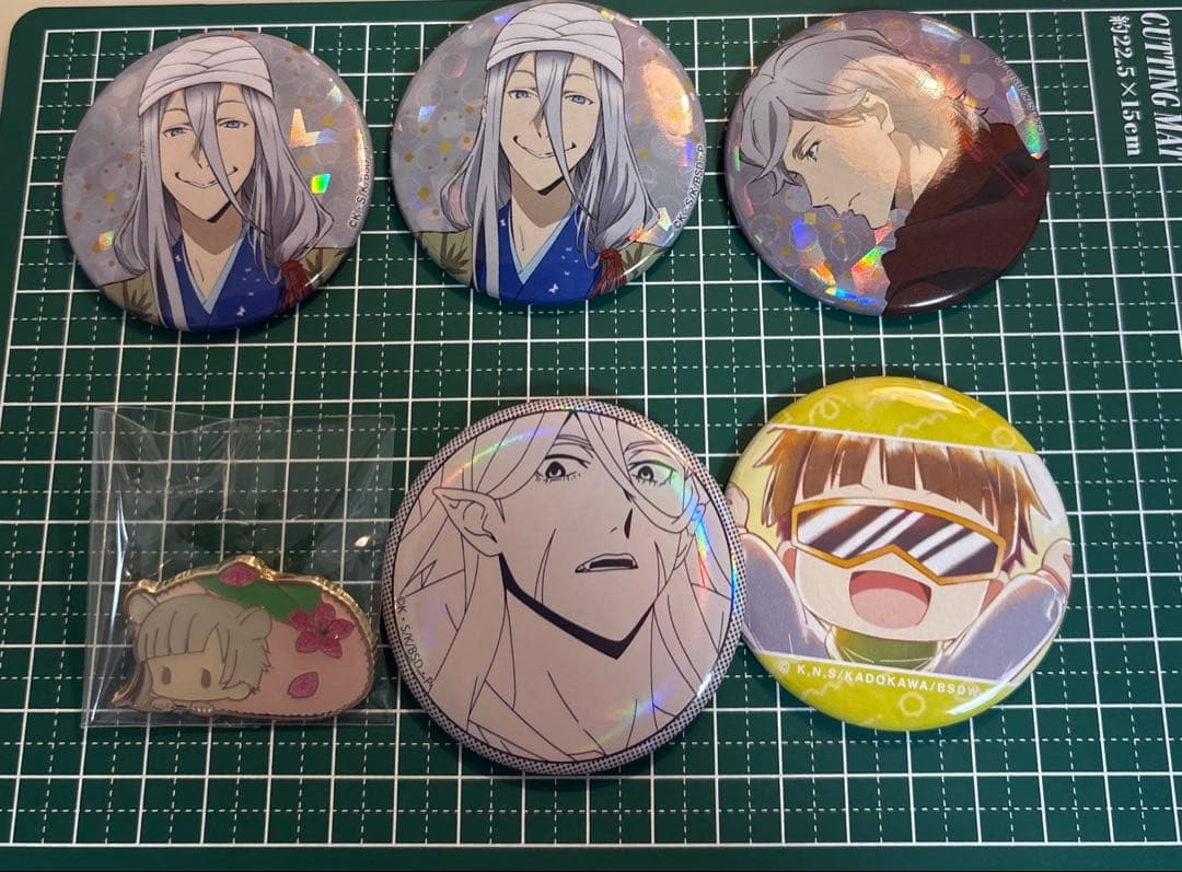 文豪ストレイドッグス 缶バッジ×ピンバッチ25個まとめ売り【おまけ付き】