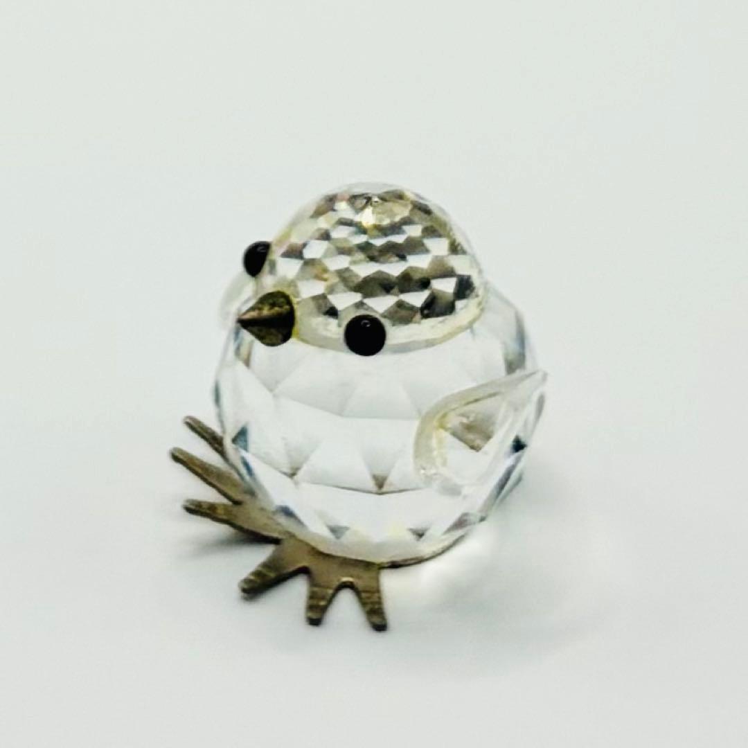 希少　スワロフスキー　クリスタル　スズメの置物