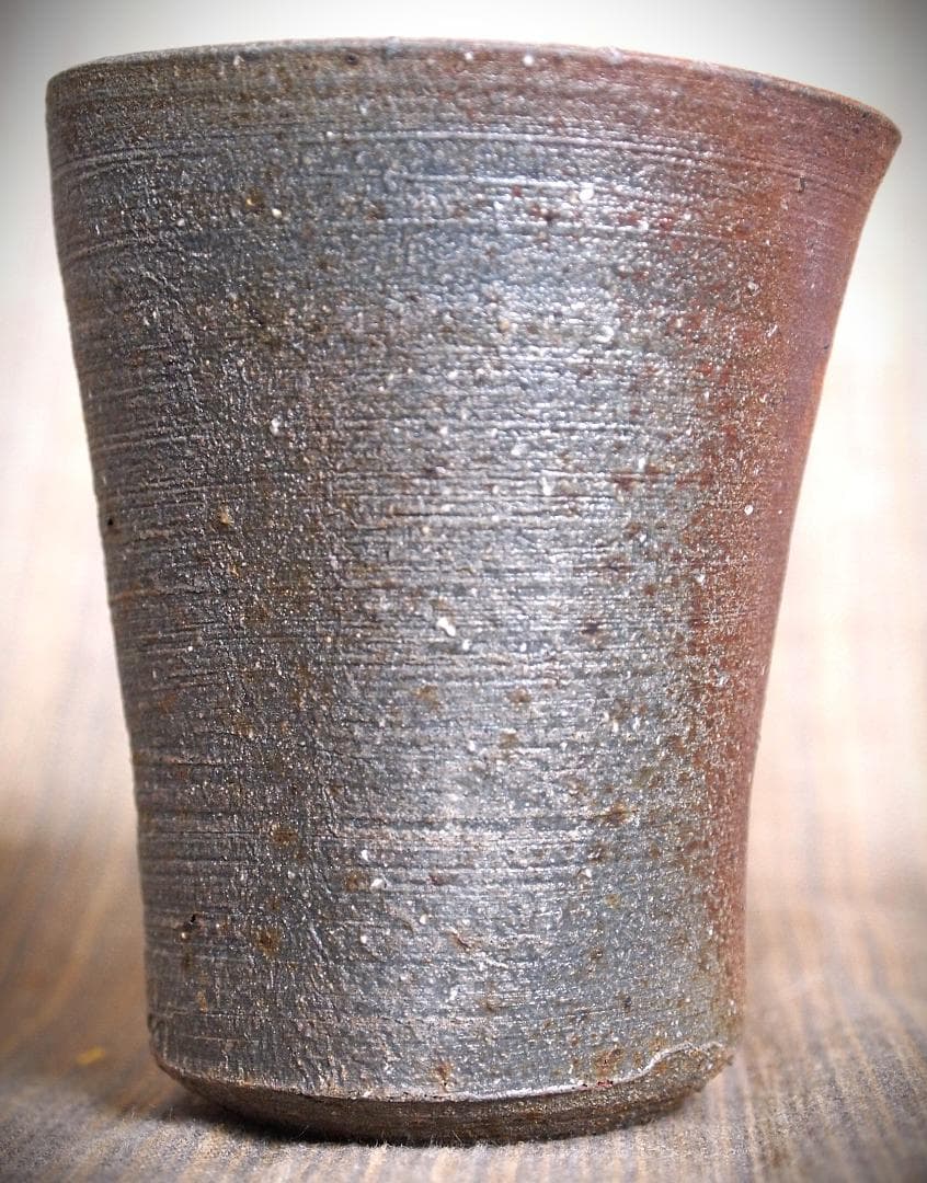 人気作家★中里隆★唐津南蛮麦酒器D★緋色