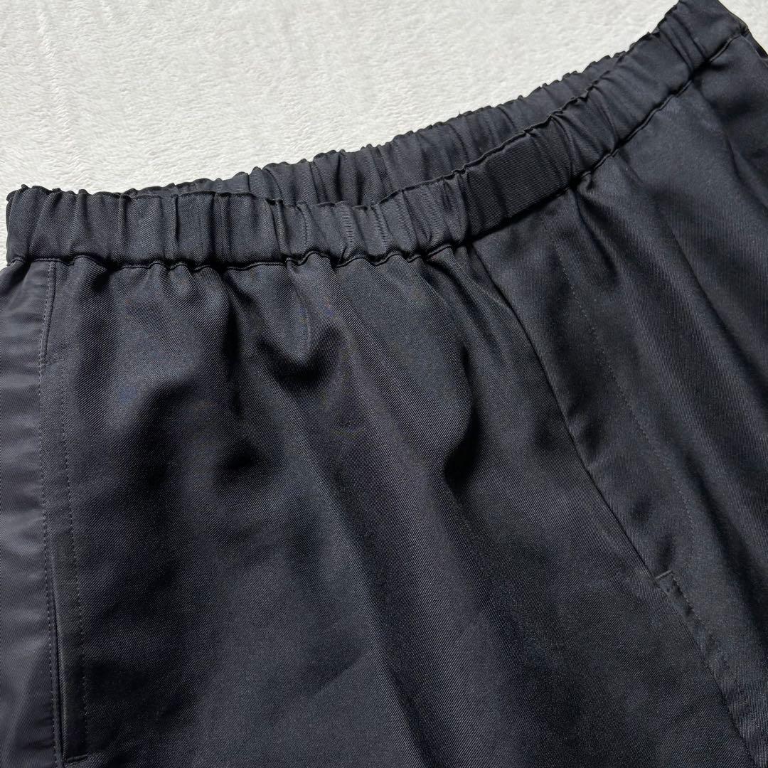 【XXL】ブラック コムデギャルソン サルエルパンツ サイドライン