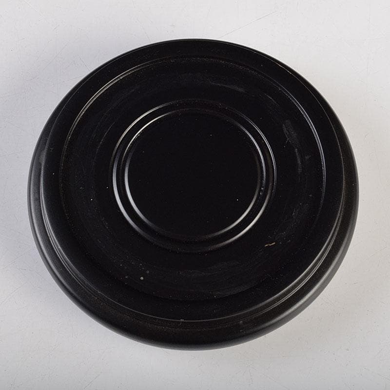 七宝焼　服部喜久作　花文　花瓶　唐木台付　共箱　V　R9527