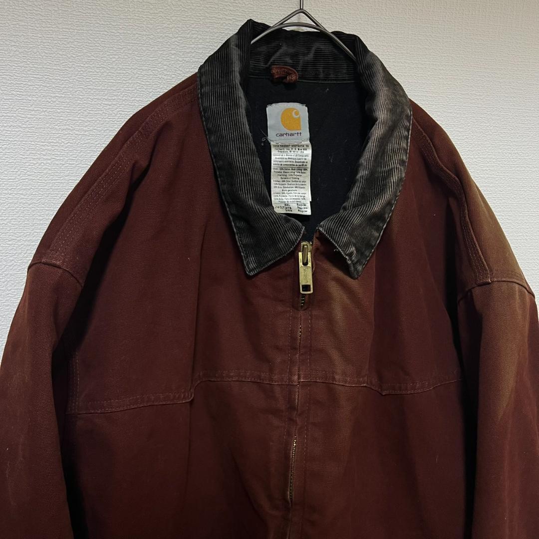 【carhartt】カーハート　サンタフェジャケット　ワインレッド　サンフェード