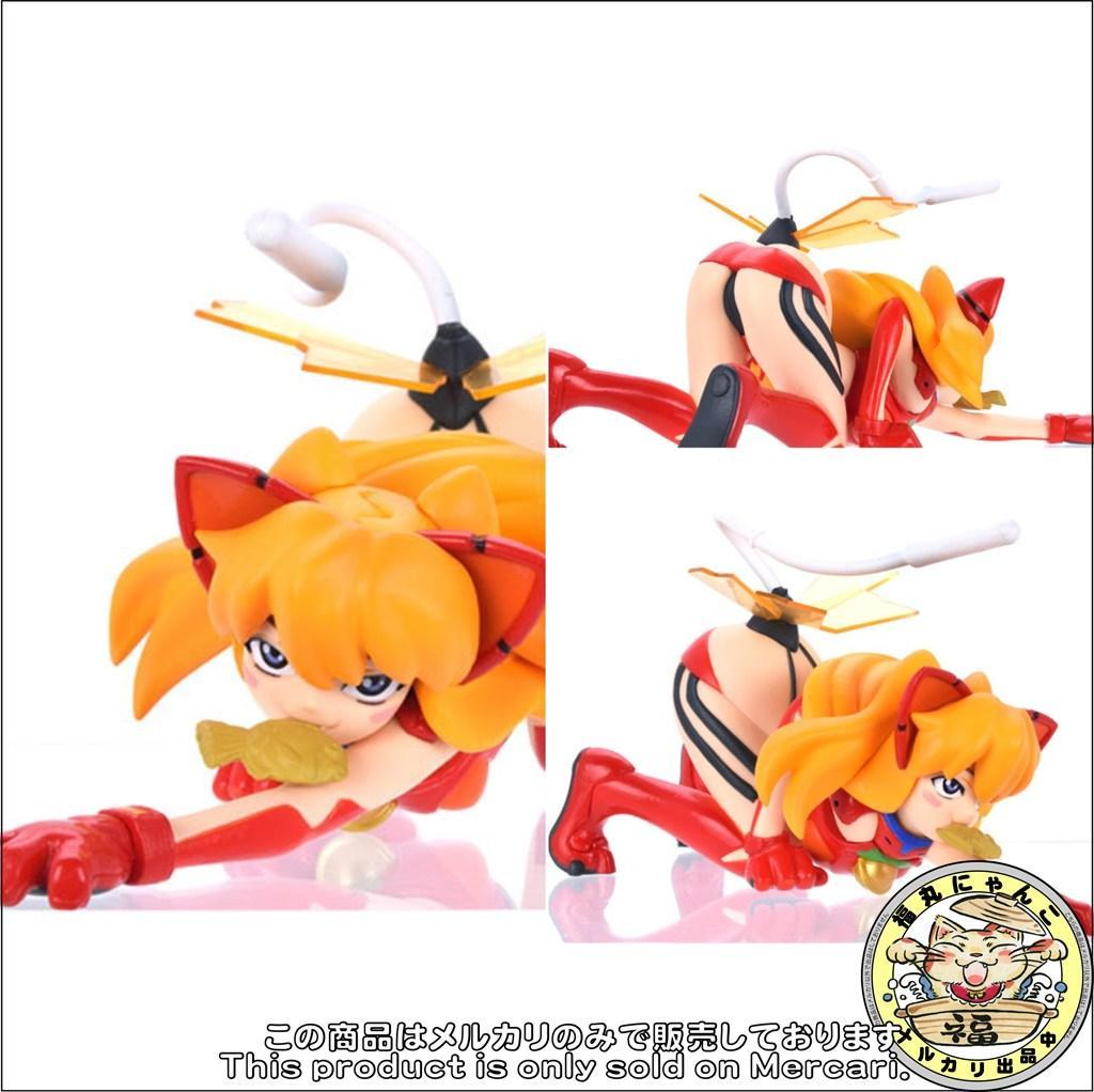 【未開封品】 エヴァ エアロキャット ぽよよん・ろっく アスカ　綾波レイ　②