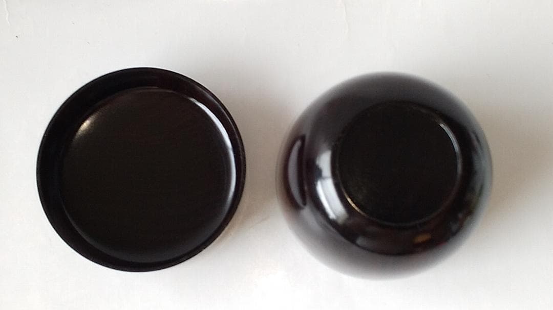 岡本漆専堂 岡本漆園 作 溜塗 中棗 共箱 漆器 漆芸 抹茶 茶道具 美品 です