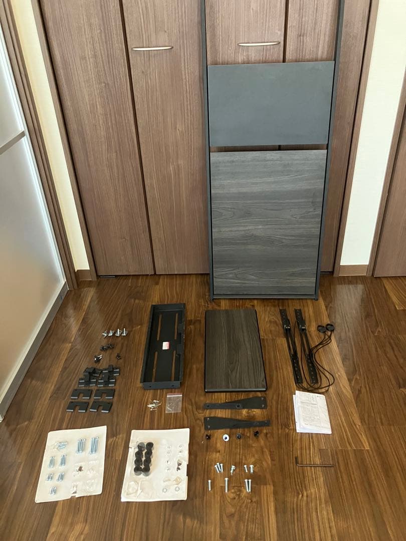 工事不要壁掛けHAYAMI TIMEZ EW-74B ～65V型　テレビスタンド