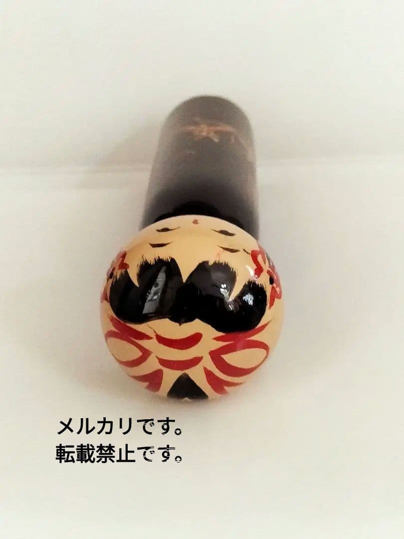 レア物八雲塗り/漆塗りこけし:出雲大社絵柄/「八雲塗り山本」レトロ40年前/美品