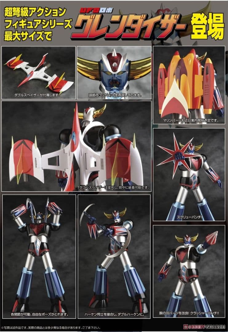 グランドアクションビックサイズモデル.グレンダイザー。