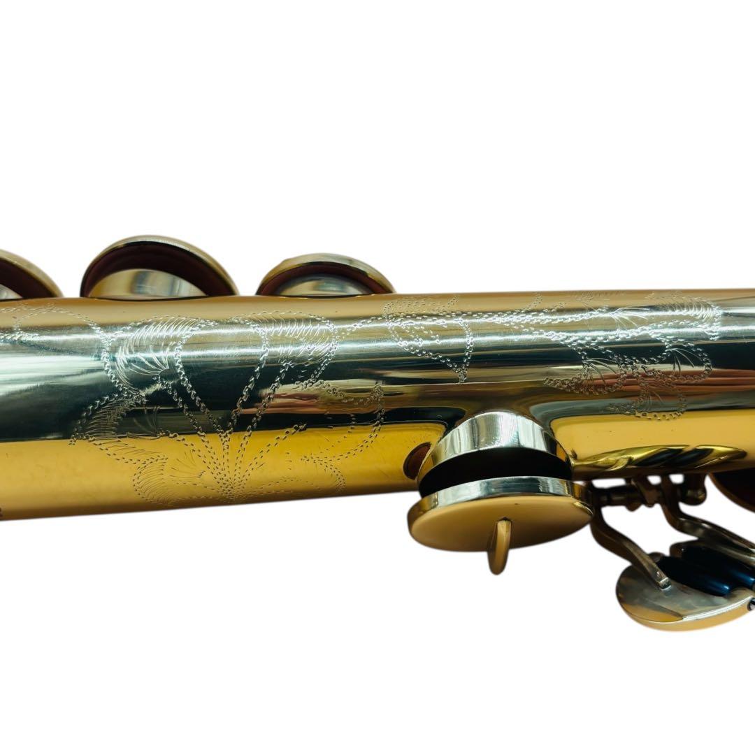 ソプラノサックス SP-650 Jマイケル　彫刻　ゴールド　ケース付き