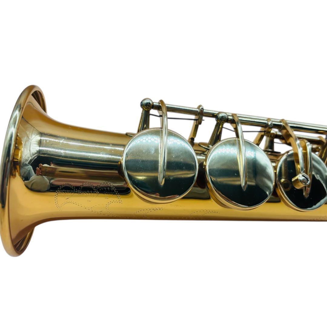 ソプラノサックス SP-650 Jマイケル　彫刻　ゴールド　ケース付き