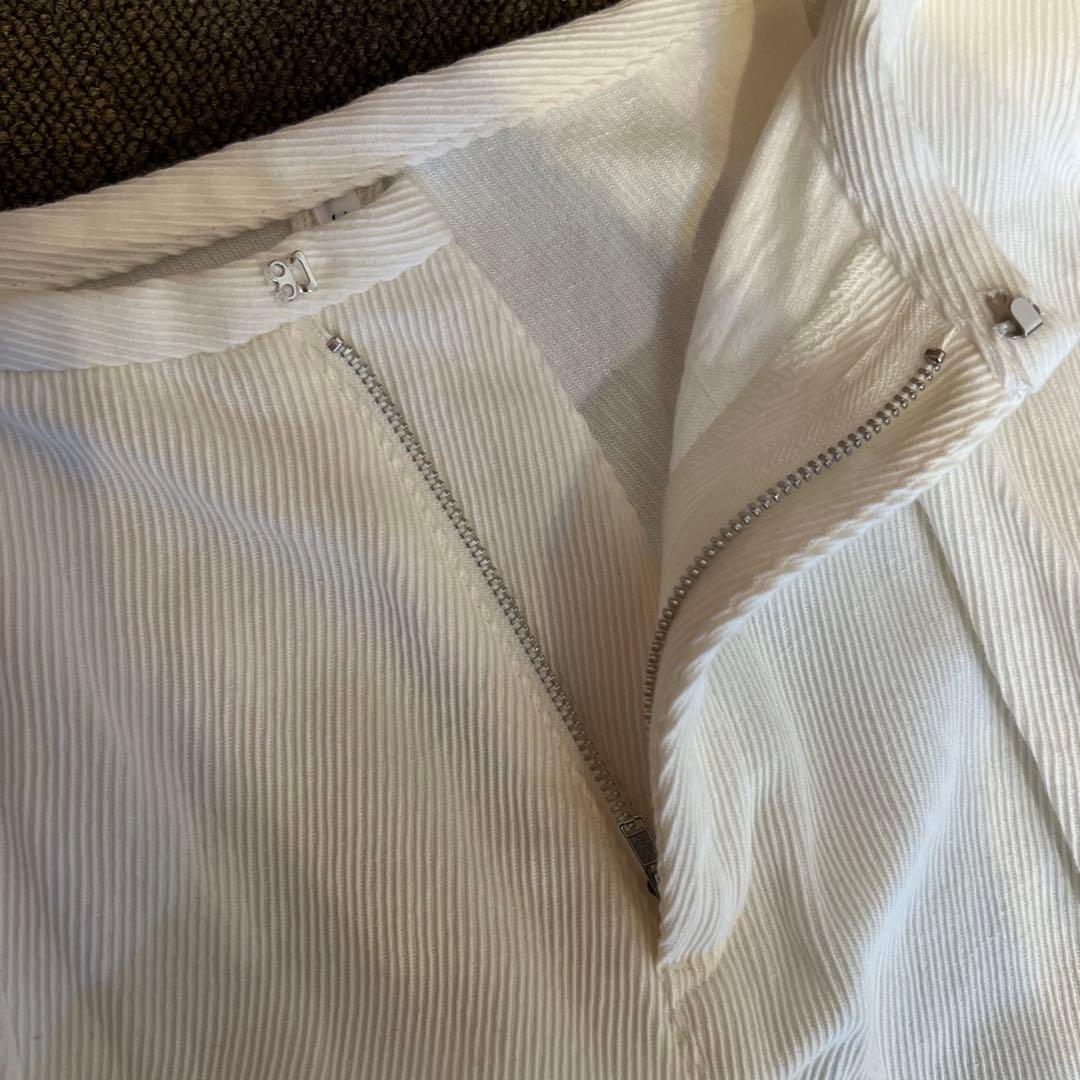 ゴーシュ　ガウチョウパンツ　白