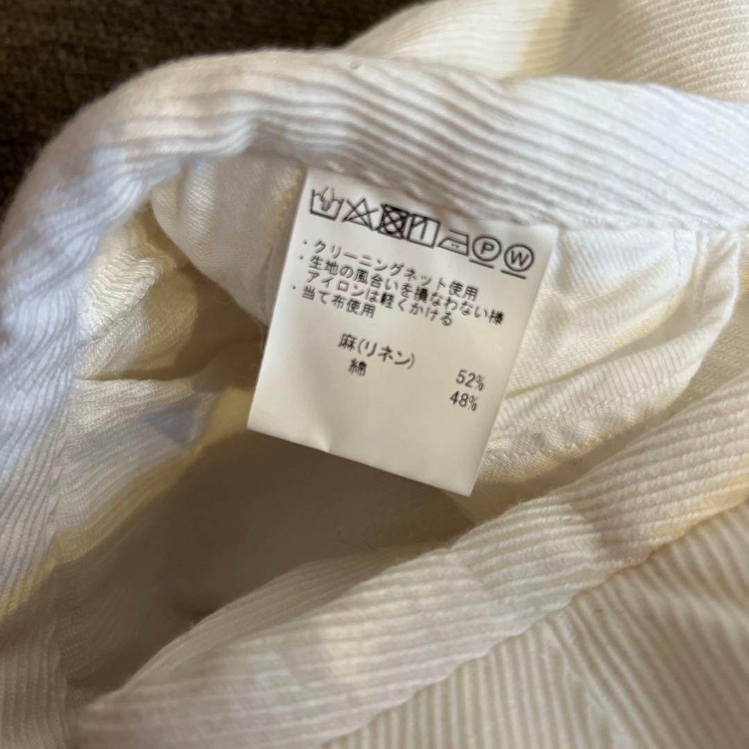 ゴーシュ　ガウチョウパンツ　白