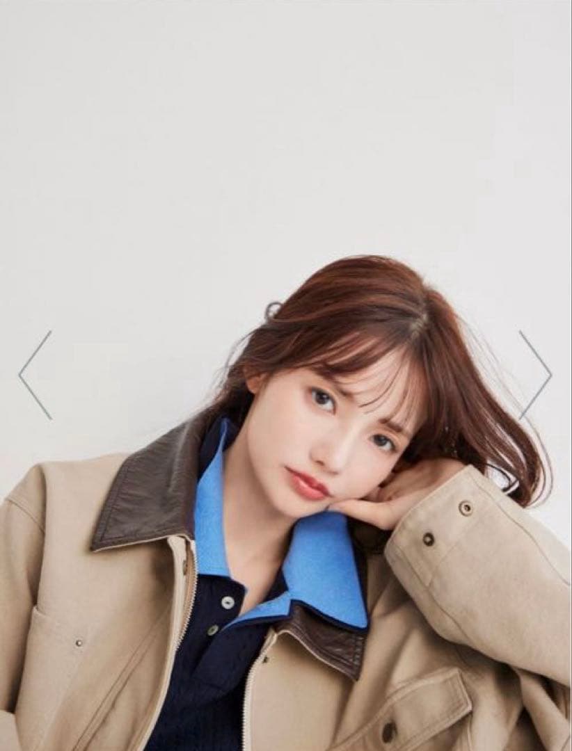 SNIDEL ワンポイントレイヤードポロニットプルオーバー