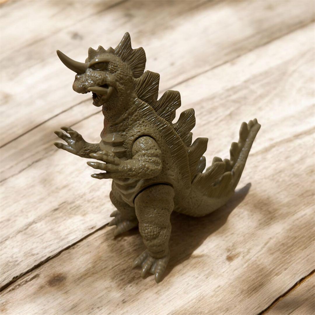 「マルサン」キングゴドラス 黄土色 未塗装 怪獣ソフビ 当時物 ビンテージ