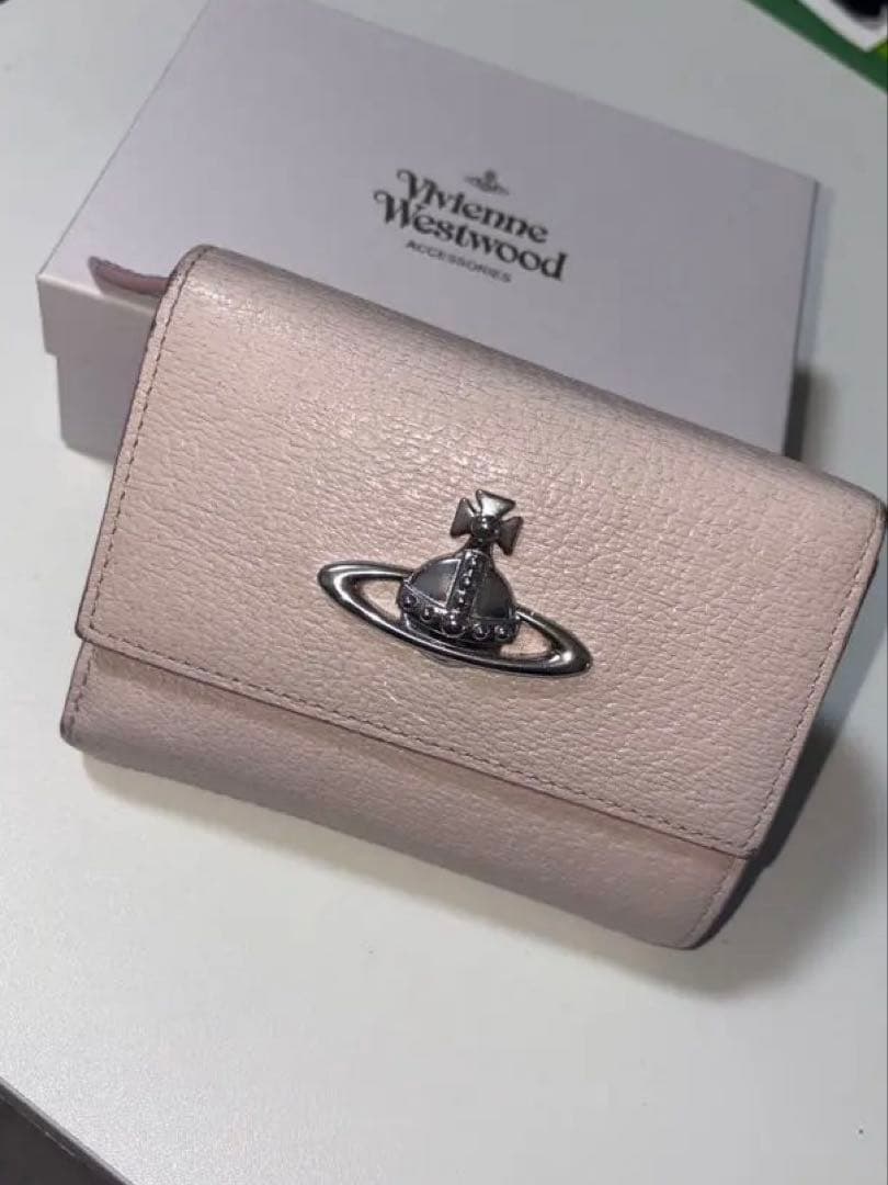 Vivienne Westwood 三つ折り財布 ピンク ファスナー