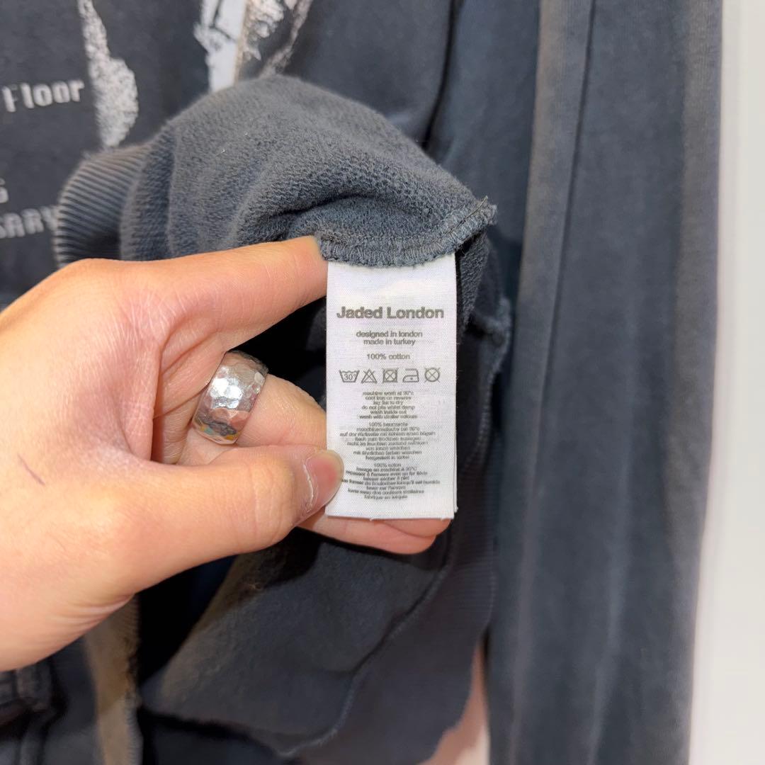 トップス Jaded London Open Casting Black Hoodie