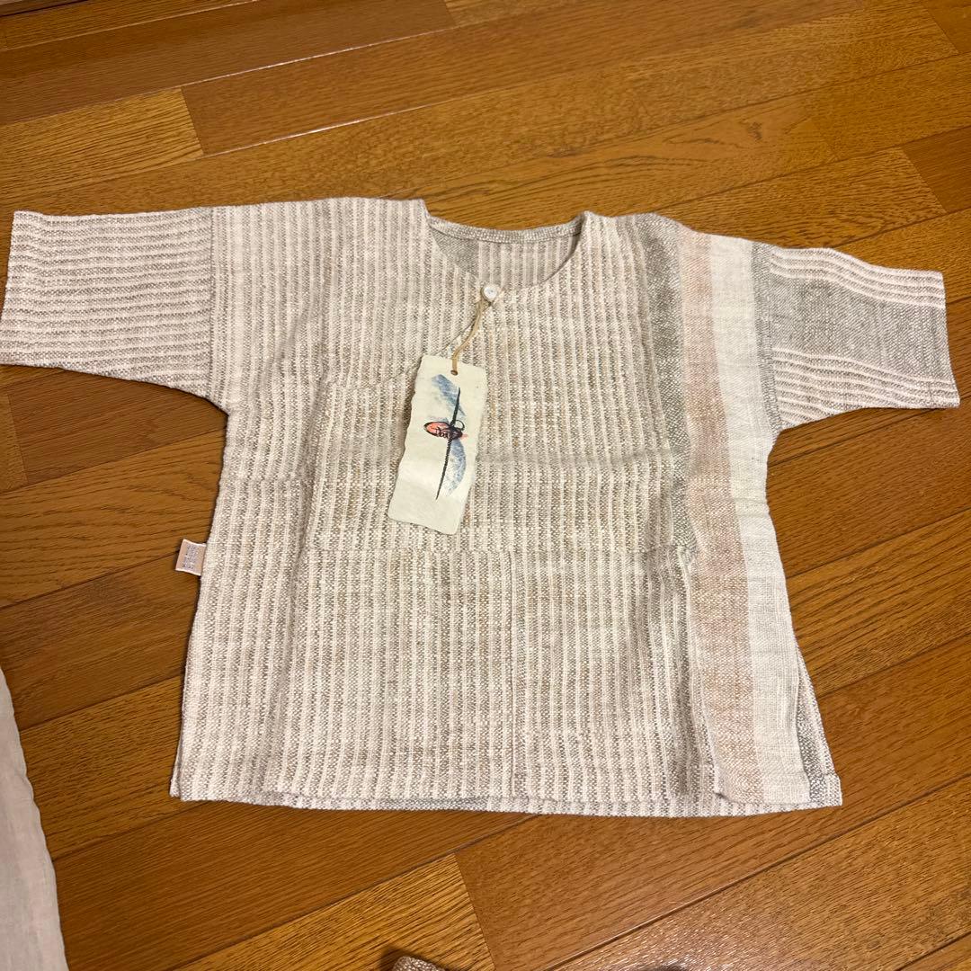 ※ひらり 【新品】うさと　子供服セットアップ　バック付き