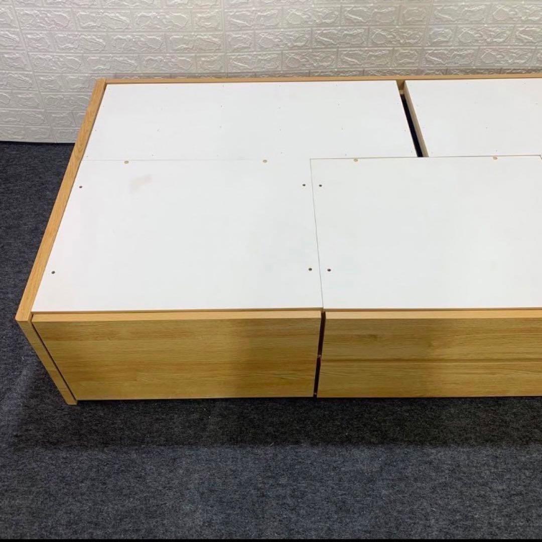 ニトリ ベッドフレーム ジオチェスト 収納 コンセント シングル 格安d3582