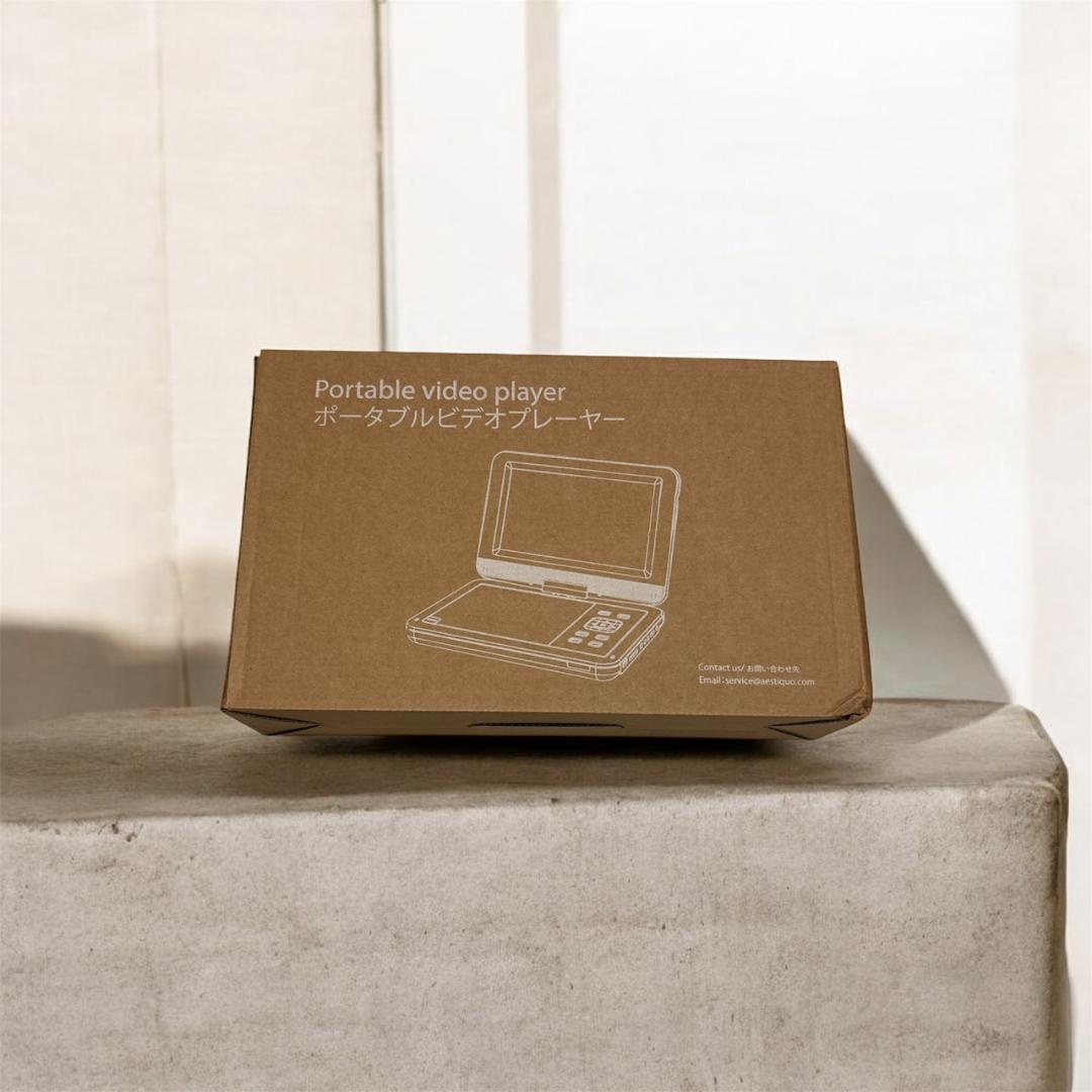 ポータブルDVDプレーヤー 10.5型 Type-C充電 目に優しい ピンク