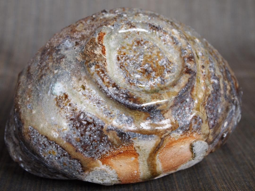 人気作家★小島陽介《師＆父：小島憲二》★伊賀【窯変】沓茶碗★共箱