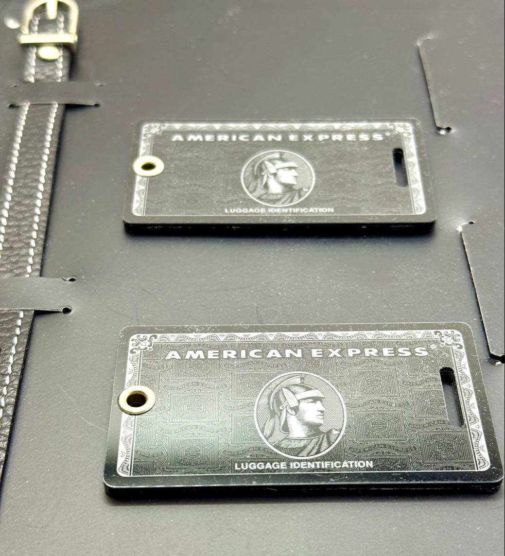 【非売品•未使用】Amex センチュリオンカードラゲージタグ2枚