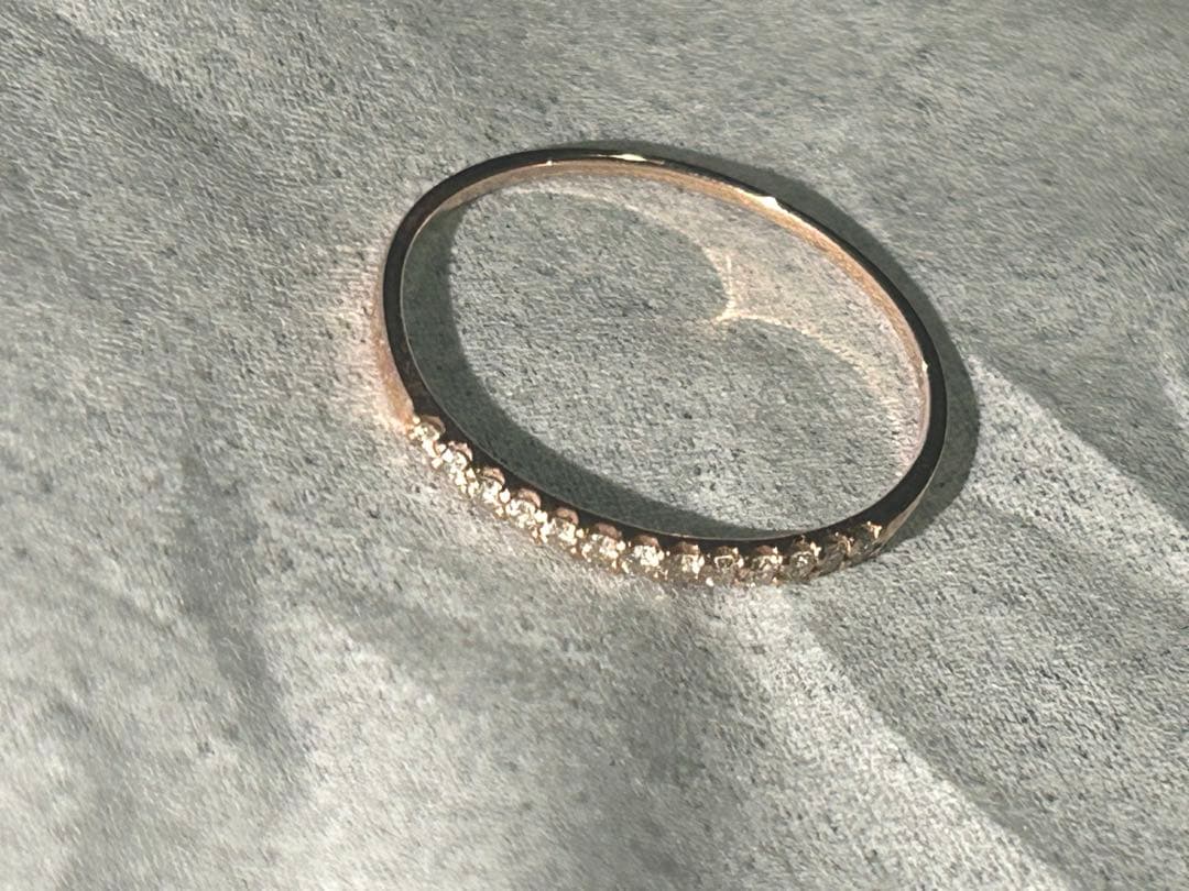 カ*ル様 ESTELLE K10 ピンクゴールド ダイヤモンド リング